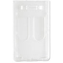 BRADY PEOPLE ID Rigid Plastic Vertical 2-Sided Multi-Card Holder (Frosted, 3.6 x 2.28", 50-Pack)