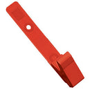 BRADY PEOPLE ID Plastic Strap Clip with Knurled Thumb-Grip (3.1", Red, 100-Pack)