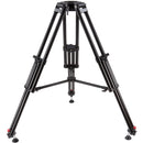 Camgear V60S AL/MS Fluid Head & Aluminum Tripod with Mid-Level Spreader System (Flat Base)