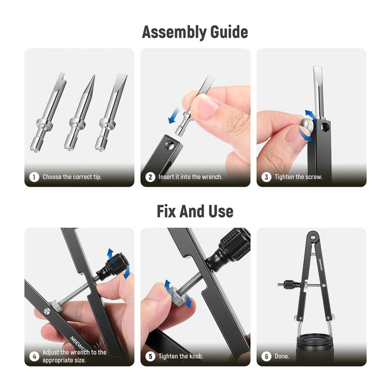 Neewer HW-24 V-Shaped Lens Opener Tool with Accessories