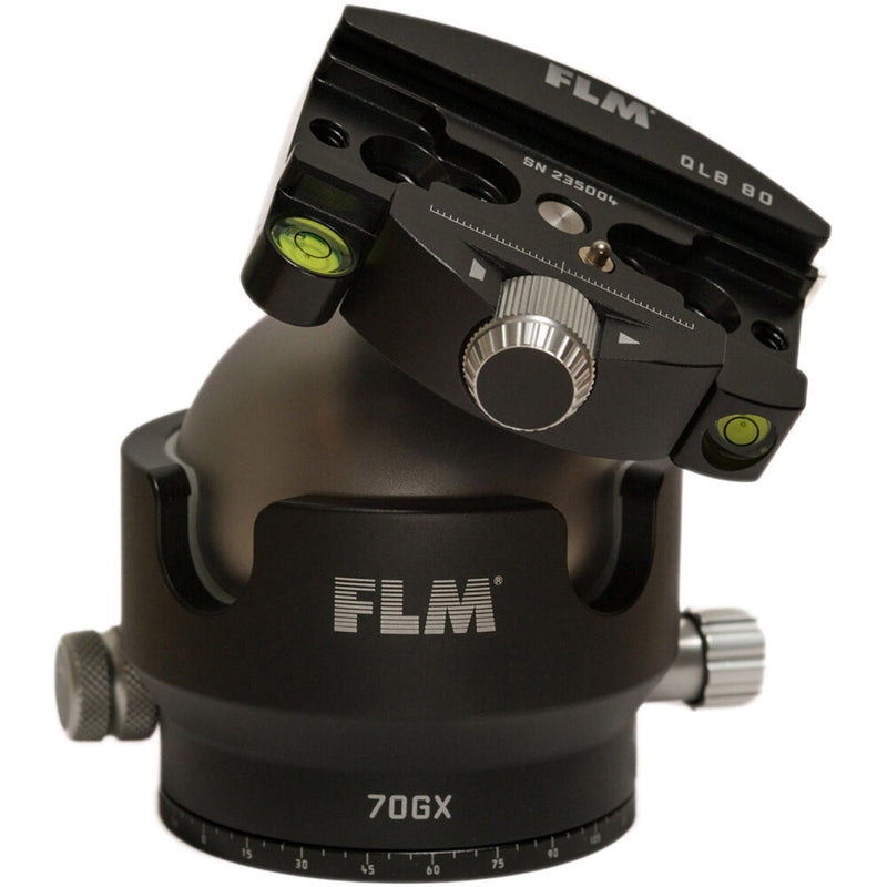 FLM 70GX Centerball Tripod Head&nbsp;with QLB-80 QR Clamp