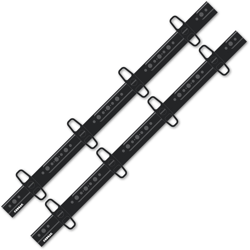 CRDBAG Track with 8 Mounts for CRDWALL MKII Wall Mount (24", Set of 2)