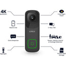 Lorex B862AJDB-E 4K UHD Wired Video Doorbell (Black)