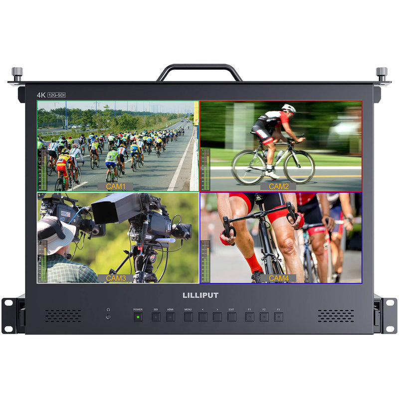 Lilliput 17.3" HDMI/12G-SDI Pullout Rackmount HD Production Monitor