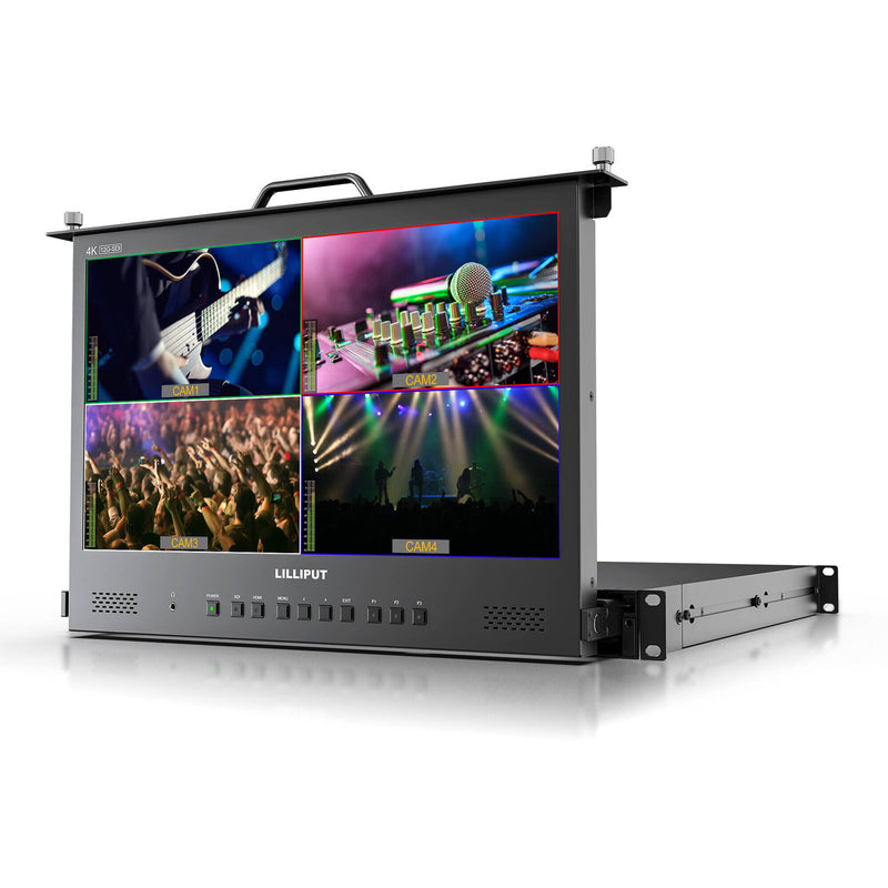 Lilliput 17.3" HDMI/12G-SDI Pullout Rackmount HD Production Monitor