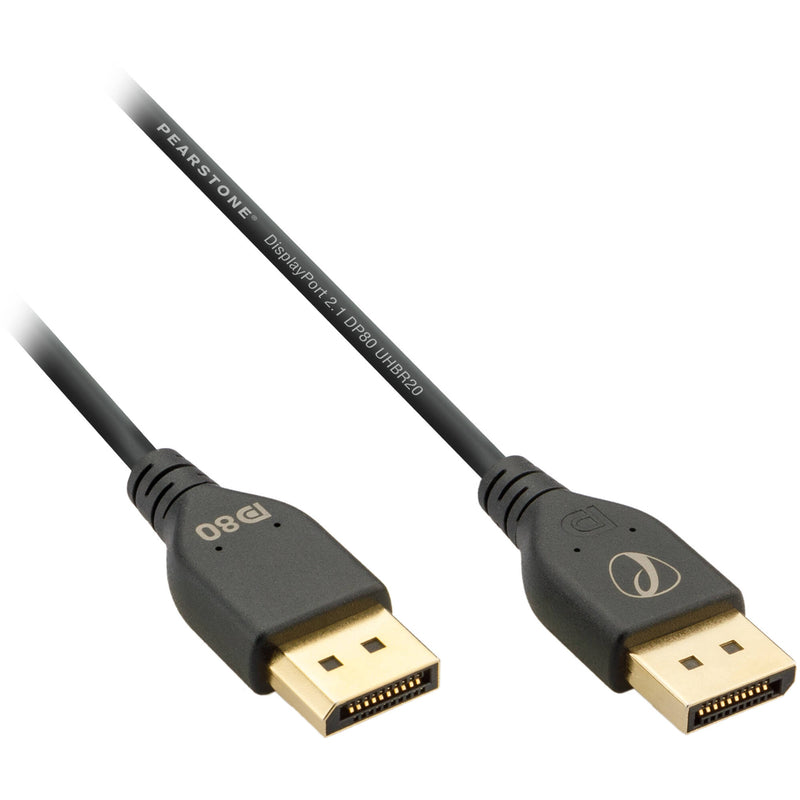 Pearstone DisplayPort 2.1 DP80 Male Cable (3.3')