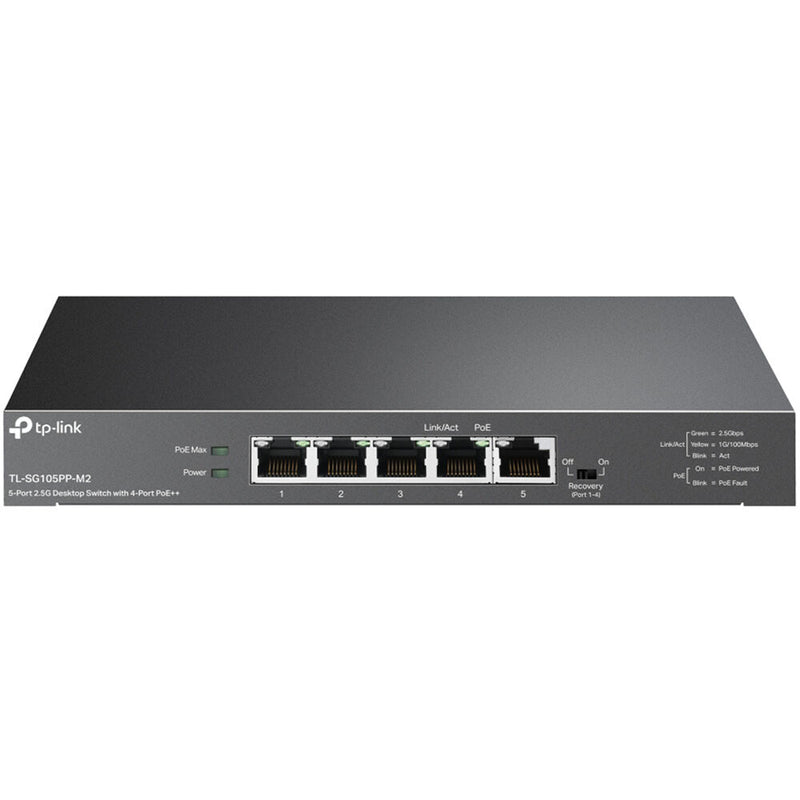 TP-Link TL-SG105PP-M2 5-Port 2.5G PoE++ Compliant Unmanaged Network Switch