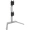 Atdec Freestanding Heavy-Duty Dual Vertical Monitor Mount (Silver)