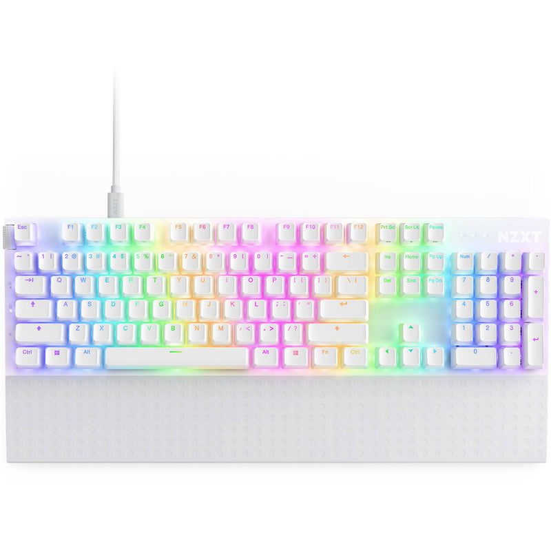 NZXT Function 2 Full-Size RGB Gaming Keyboard (White)