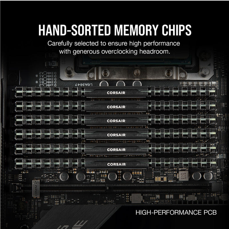 Corsair 32GB VENGEANCE LPX Desktop Memory Kit (2 x 16GB, Black)