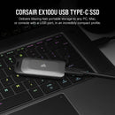 Corsair 4TB EX100U Portable Solid State USB-C Storage Drive