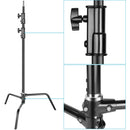 Neewer Steel C-Stand with Extension Arm (10.5', Black, 2-Pack)