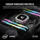 Corsair 64GB VENGEANCE RGB PRO SL DDR4 Memory Kit (2 x 32GB, Black)