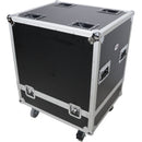 ProX Universal Line Array Sub Speaker Flight Case for 2 x RCF SUB905AS, SUB705AS, EV ELX200-18SP and Similar Size