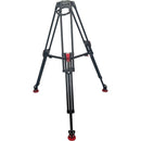 OZEN EZ 75mm Heavy-Duty Two-Stage Carbon Fiber Tripod with Mid-Level Spreader