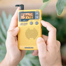 Sangean DT-400W Digital AM/FM/Weather Portable Pocket Radio (Yellow)