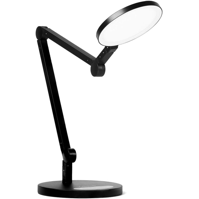 Lume Cube Edge Light 2.0 Bi-Color LED Desk Lamp with Electronic Base (Black)