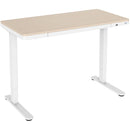 Mount-It! Compact Height Adjustable Sit-Stand Desk with Drawer