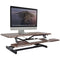 Mount-It! Standing Desk Converter with 38" Desktop (Dark Walnut)