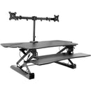 Mount-It! Extra Wide Sit-Stand Desk Converter with Dual Monitor Mount