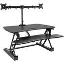 Mount-It! Electric Sit-Stand Desk Converter With Dual Monitor Mount