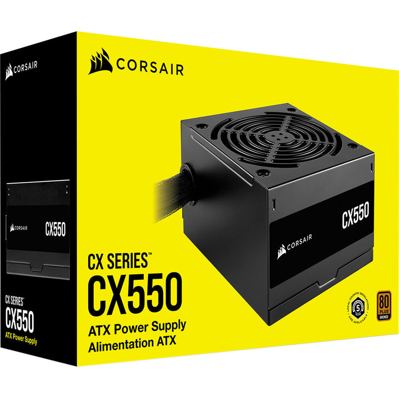 Corsair CX Series CX550 550W 80 PLUS Bronze ATX Power Supply