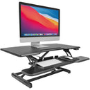 Mount-It! Electric Standing Desk Converter with 38" Desktop (Black)