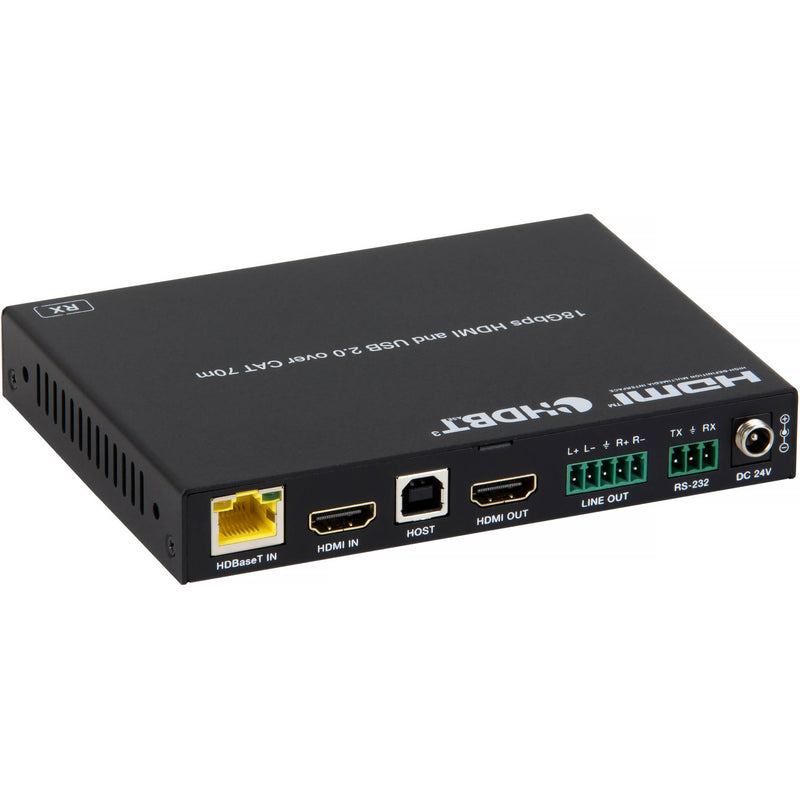 MuxLab 5x1 USB-C/HDMI Presentation Switcher with Dante