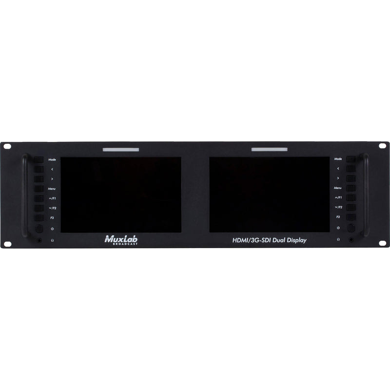 MuxLab 7" 4K30 HDMI/3G-SDI Dual-Display Monitor