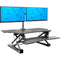 Mount-It! Extra Wide Sit-Stand Desk Converter with Dual Monitor Mount