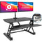 Mount-It! Electric Sit-Stand Desk Converter With Dual Monitor Mount