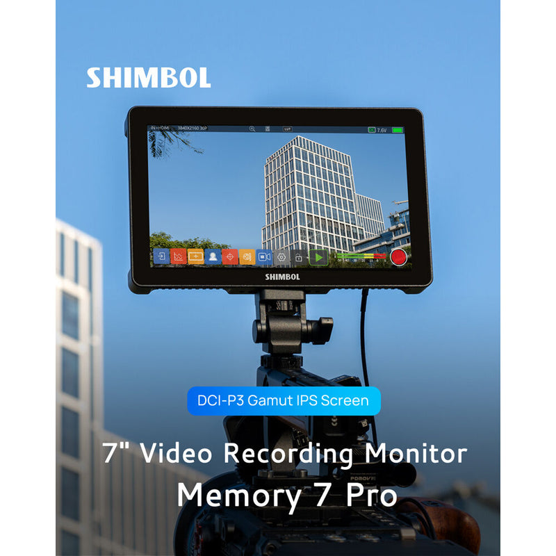 Shimbol Memory 7 Pro 7" Touchscreen 4K HDMI/3G-SDI Recording Monitor with 3D LUT Output