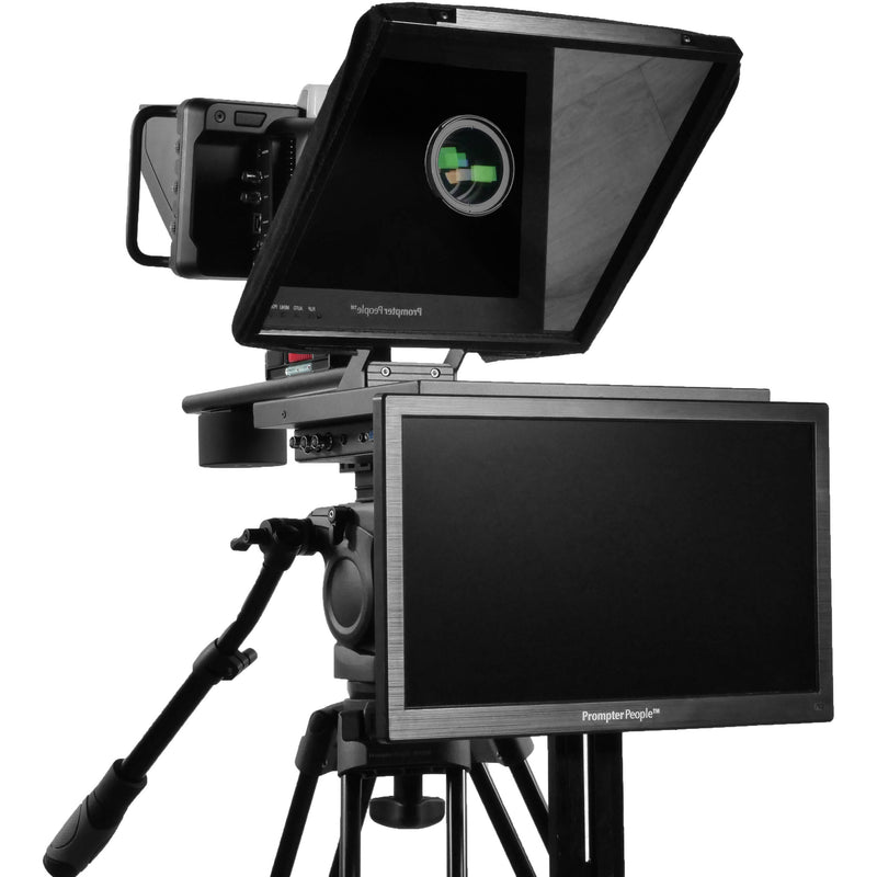 Prompter People Prompter Pal Pro Teleprompter with 12" High-Brightness Monitor & 15.6" RGB-IPS 3G-SDI/HDMI Talent Monitor