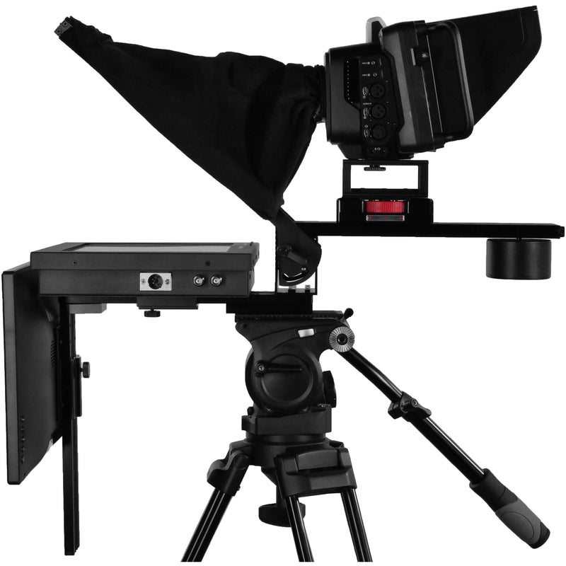 Prompter People Prompter Pal Pro Teleprompter with 12" High-Brightness Monitor & 15.6" RGB-IPS 3G-SDI/HDMI Talent Monitor