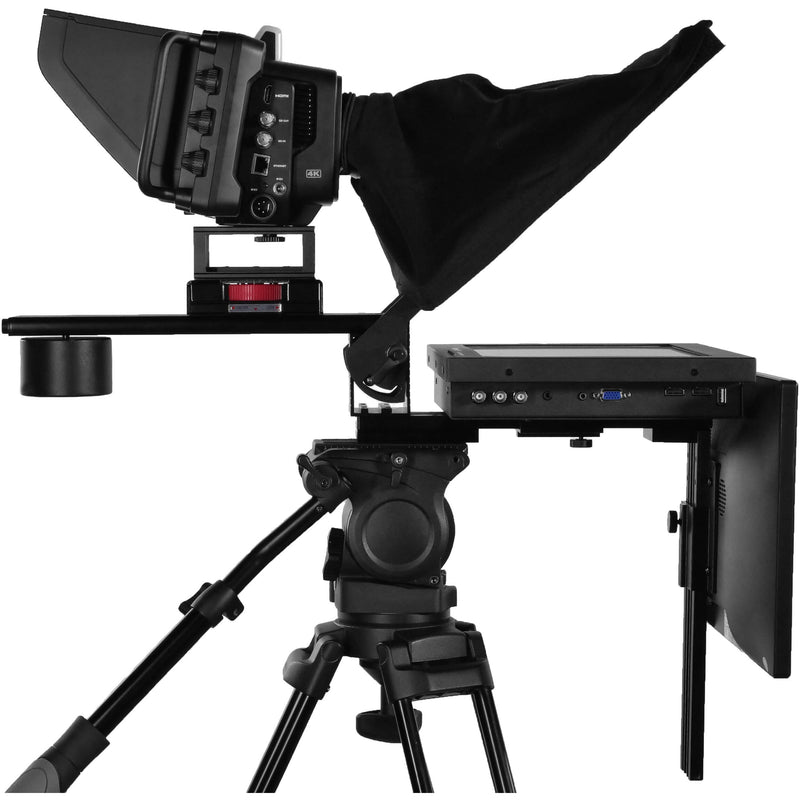 Prompter People Prompter Pal Pro Teleprompter with 12" High-Brightness Monitor & 15.6" RGB-IPS 3G-SDI/HDMI Talent Monitor