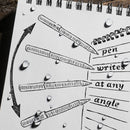 Rite in the Rain Bolt-Action Pen (Black Metal, Black Ink)