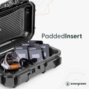 Evergreen Cases Tech Case with Rubber Liner (Orange, Medium)