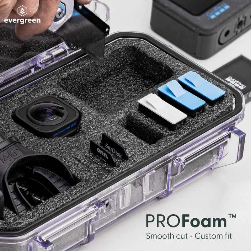 Evergreen Cases Tech Case with PROfoam Insert (Black, Medium)