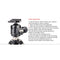 Sunwayfoto XB-52DL Low-Profile Ball Head with Arca-Type Lever Release QR Clamp