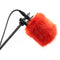 Bubblebee Industries The Spacer Bubble Windshield & Fur Cover System for Shotgun Mics (Red, XS+)