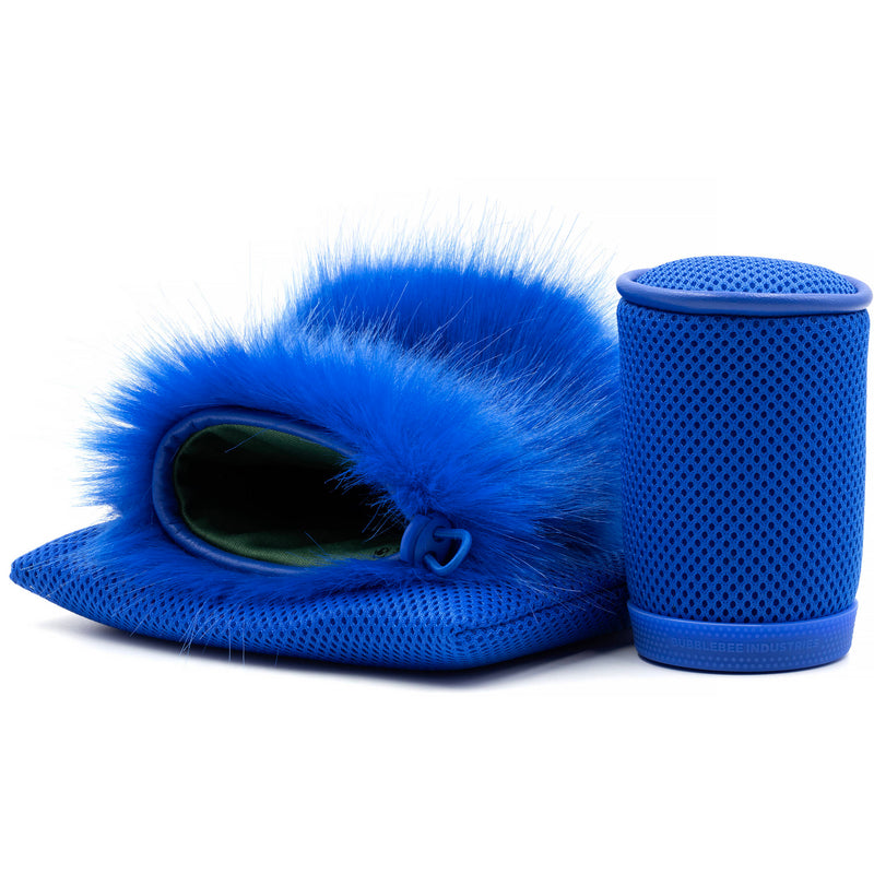 Bubblebee Industries The Spacer Bubble Windshield & Fur Cover System for Shotgun Mics (Chroma Key Blue, XS+)