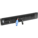 ProX T-P2BR Rack Panel Brush Cable Management Slot Strip (2 RU)