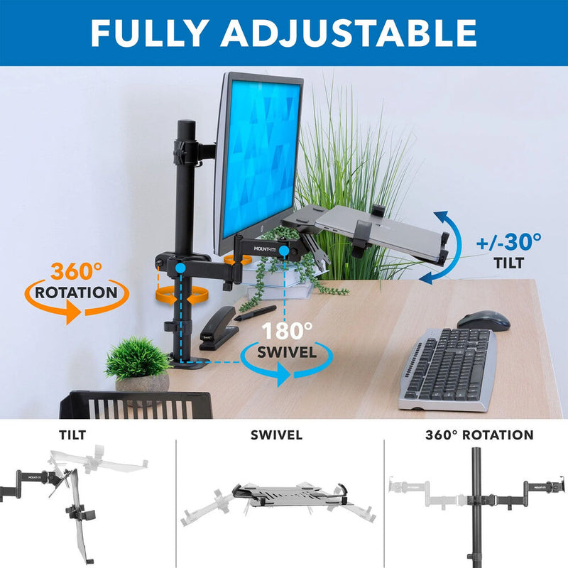 Mount-It! Pole Mount Laptop Holder