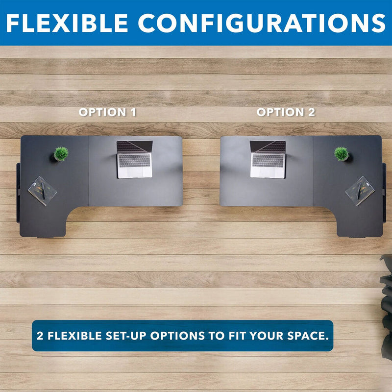 Mount-It! L-Shaped Electric Height-Adjustable Sit-Stand Desk