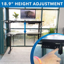 Mount-It! L-Shaped Electric Height-Adjustable Sit-Stand Desk