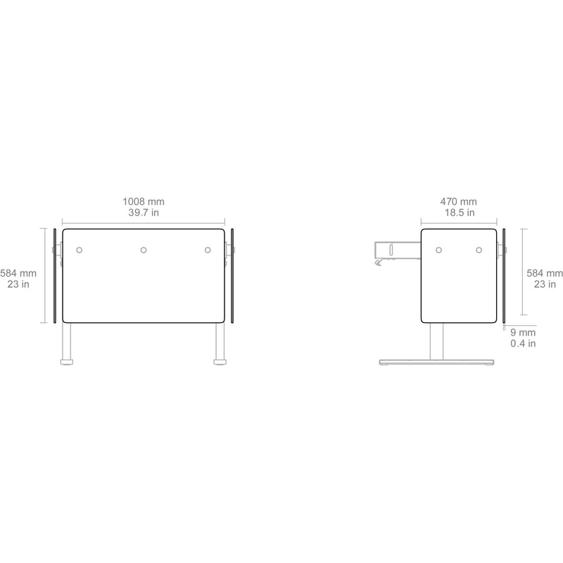 Heckler Modesty Panel Set for Heckler Lectern 4U (Fusion Maple)