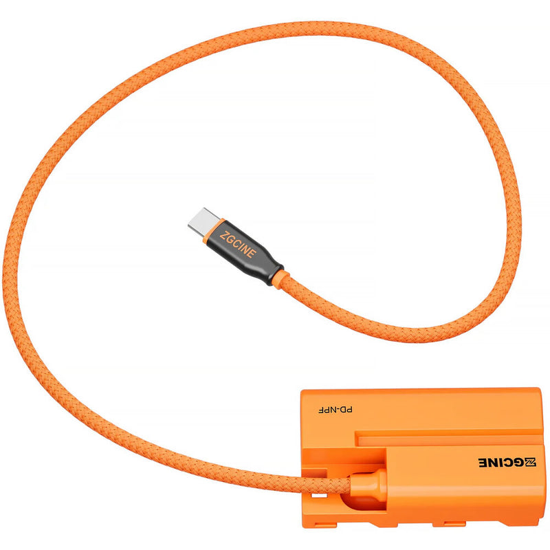 ZGCINE USB-C PD to Sony L-Series Dummy Battery with Braided Wire (23.6")