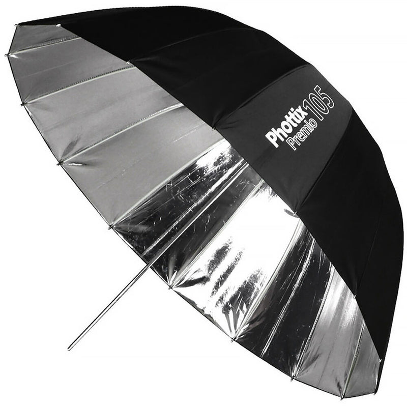 Phottix Premio Reflective Umbrella with Diffuser (41", Silver)