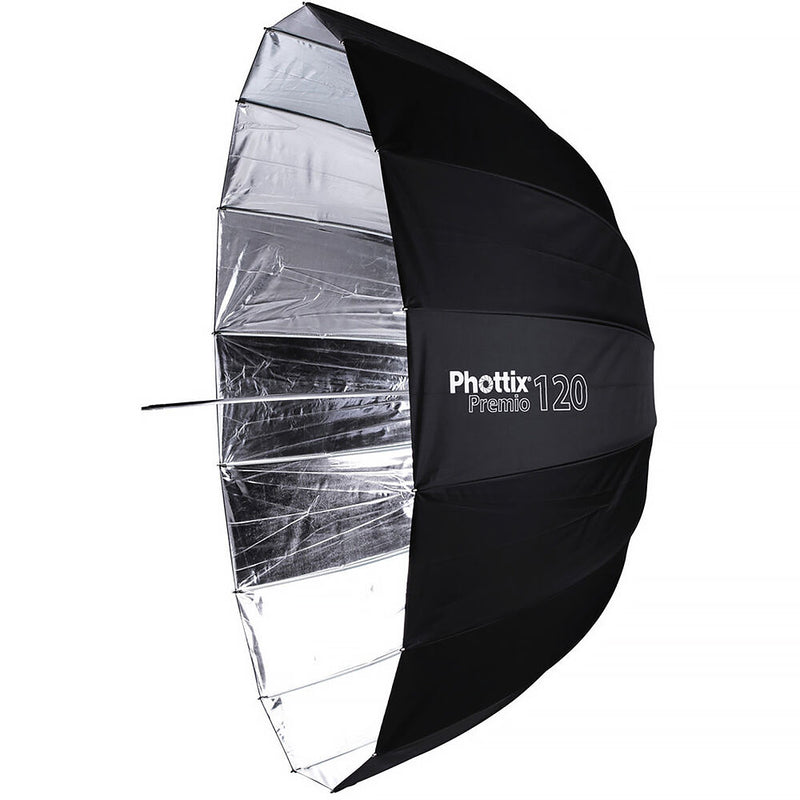 Phottix Premio Reflective Umbrella with Diffuser (47", Silver)