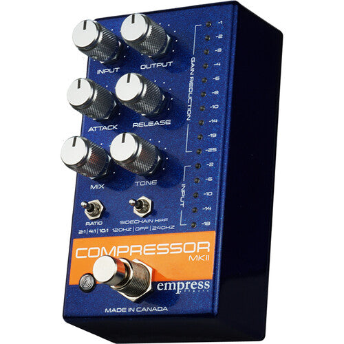 Empress Effects Compressor MKII Compression FX Pedal (Blue)